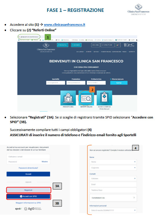 Scarica la guida per la Registrazione e l’Attivazione del Dossier e per lo scarico online di Referti e Immagini