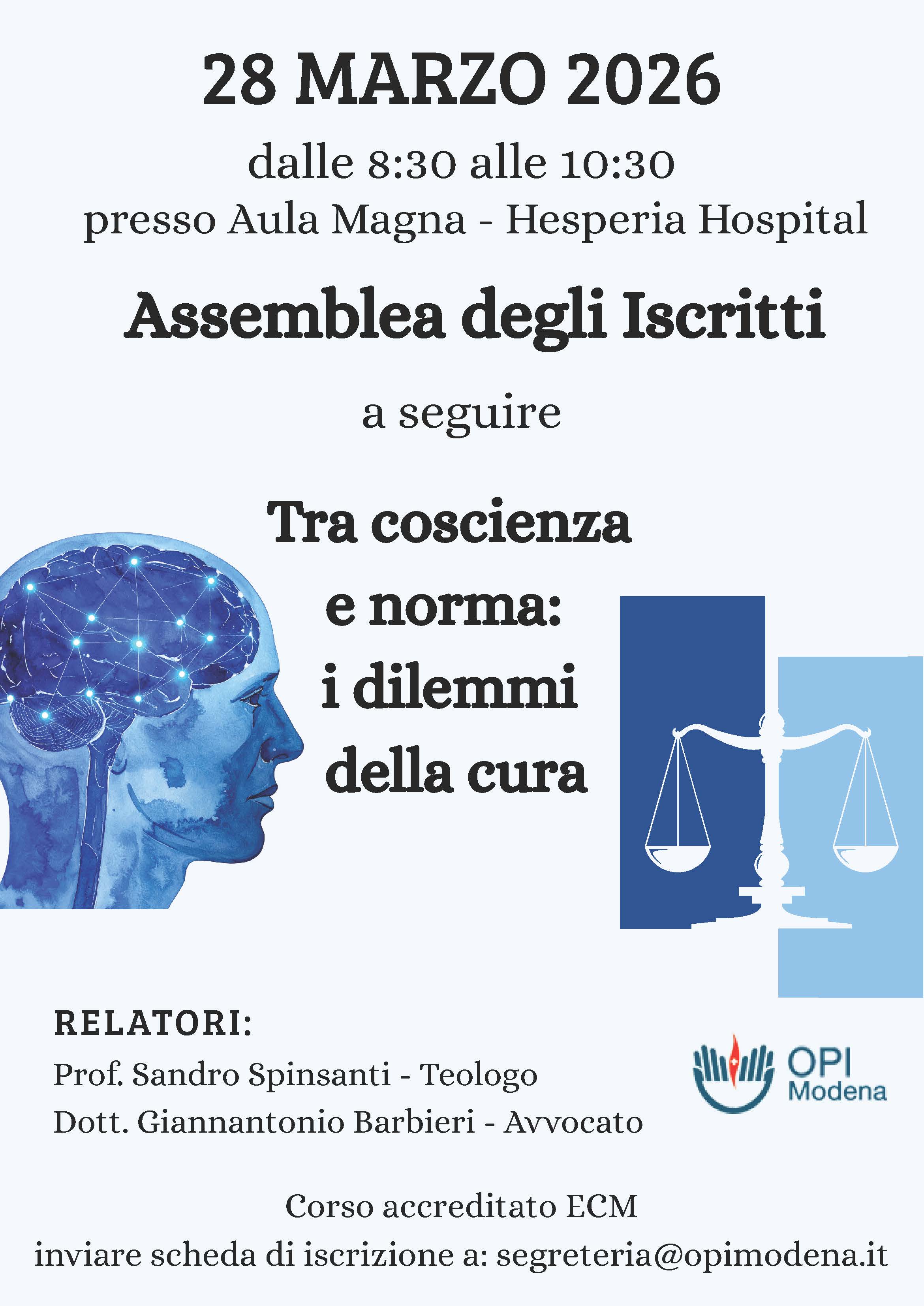Locandina evento tra coscienza e norma