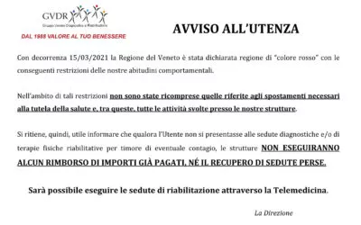 Avviso al’Utenza 