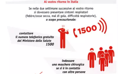 Informativa Coronavirus del Ministero della Salute 